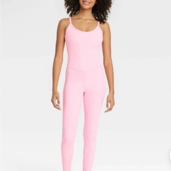 Target All In Motion Pink Sleeveless Jumpsuit - Picture 2 of 6